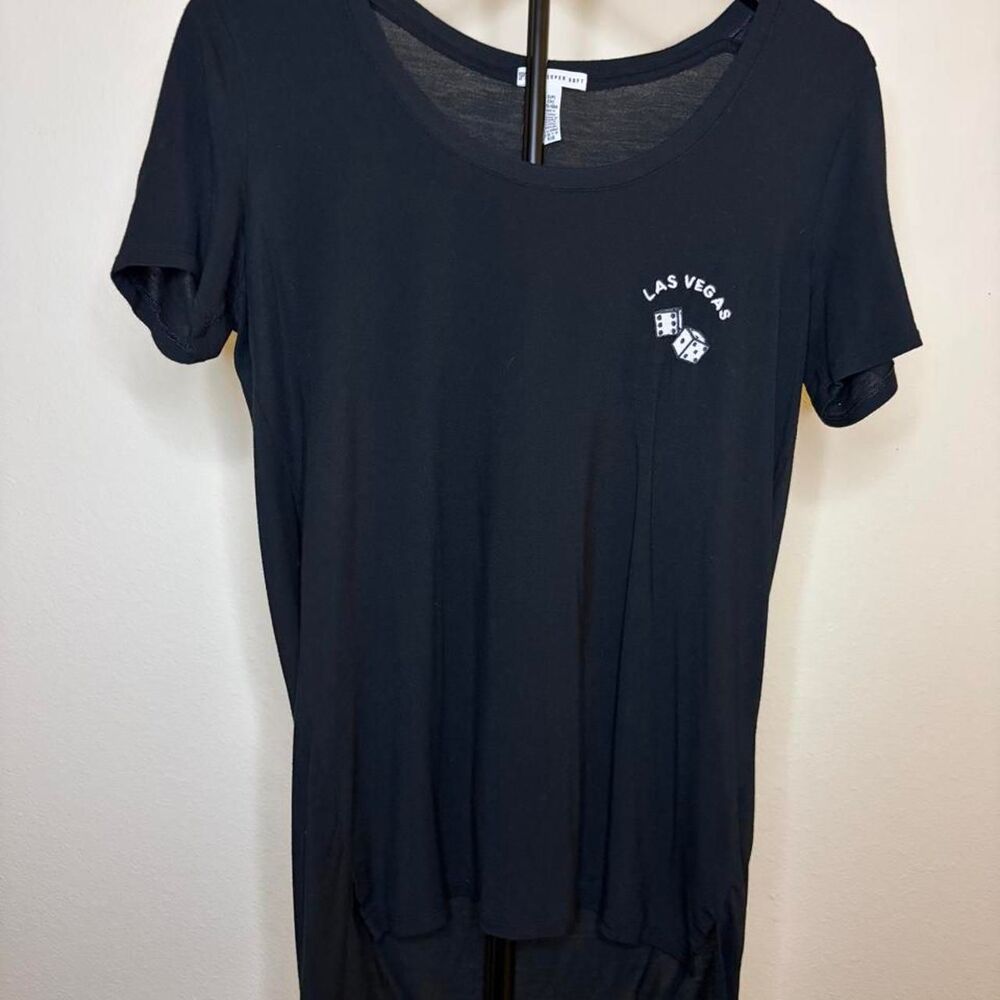Victoria's Secret PINK Super Soft Black shirt Las Vegas 'THIS IS HOW WE ROLL'